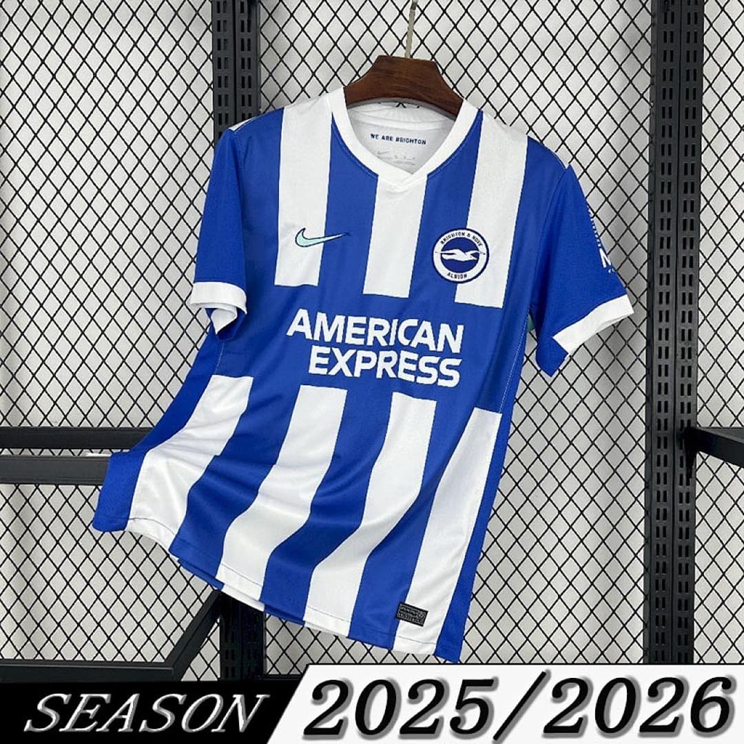 Camisa Brighton Home 2025/26 — Versão Jogador — Brighton & Hove Albion