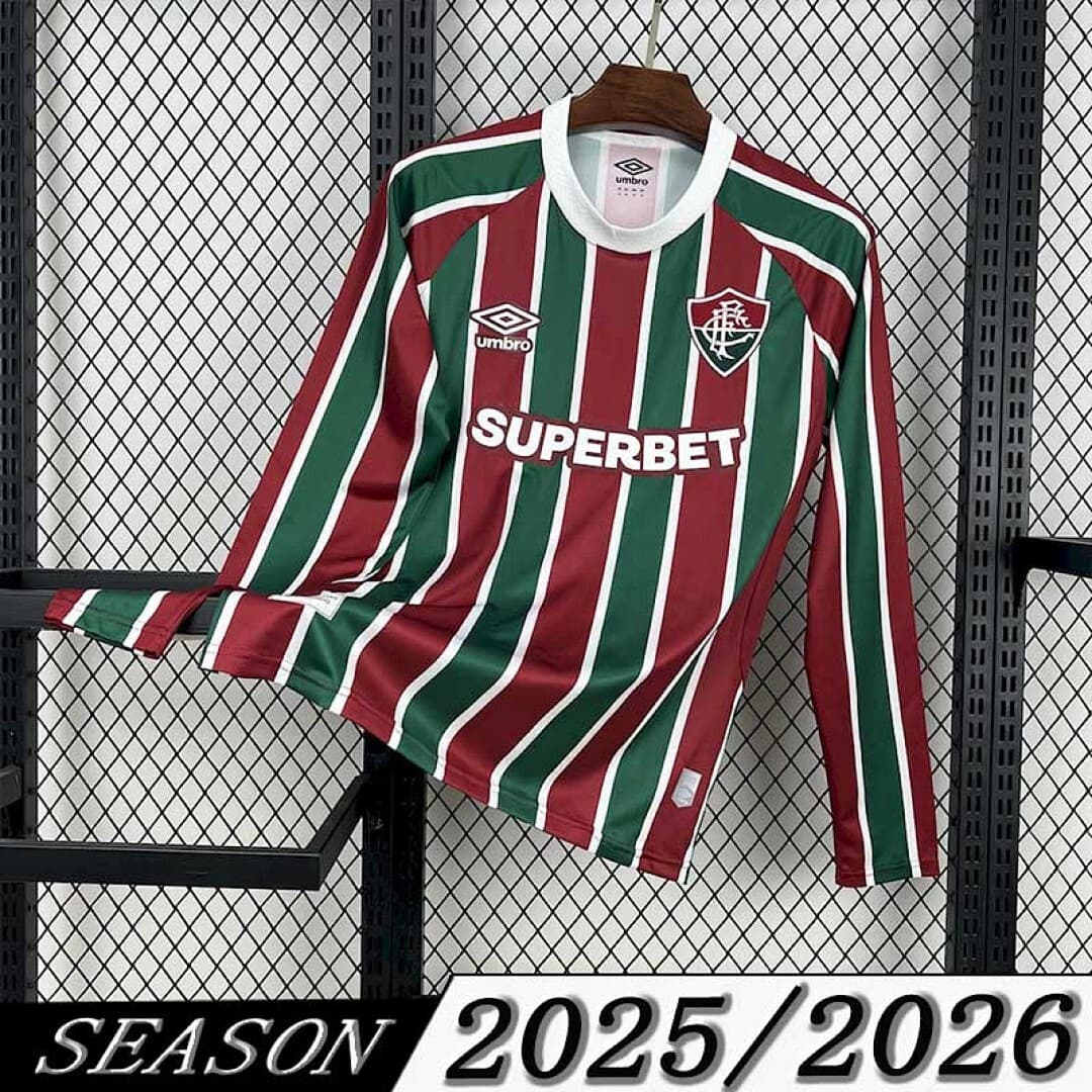 Camisa Fluminense Manga Longa Home 2025/26
