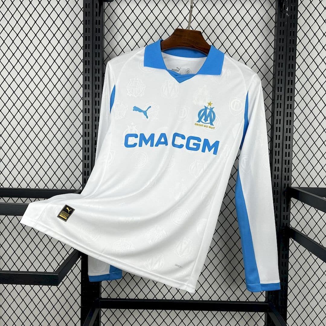 Camisa Olympique de Marseille Manga Longa Home 2025/26 — Olympique de Marseille