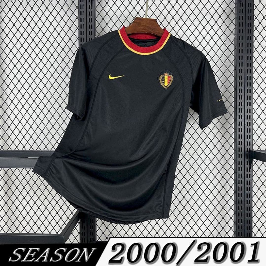 Camisa Retrô Seleção Bélgica 2000 Away — Seleção da Bélgica
