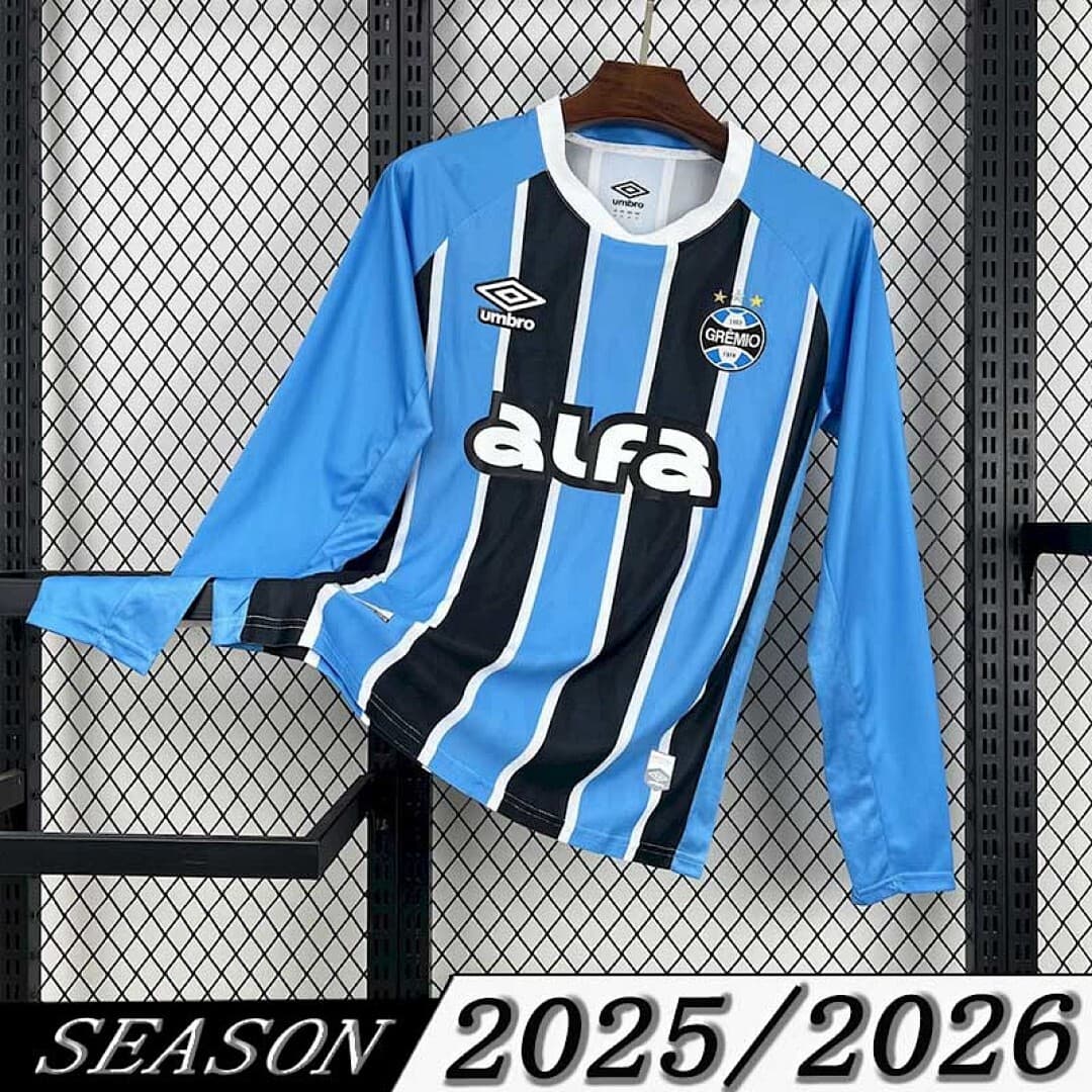 Camisa Grêmio Manga Longa Home 2025/26