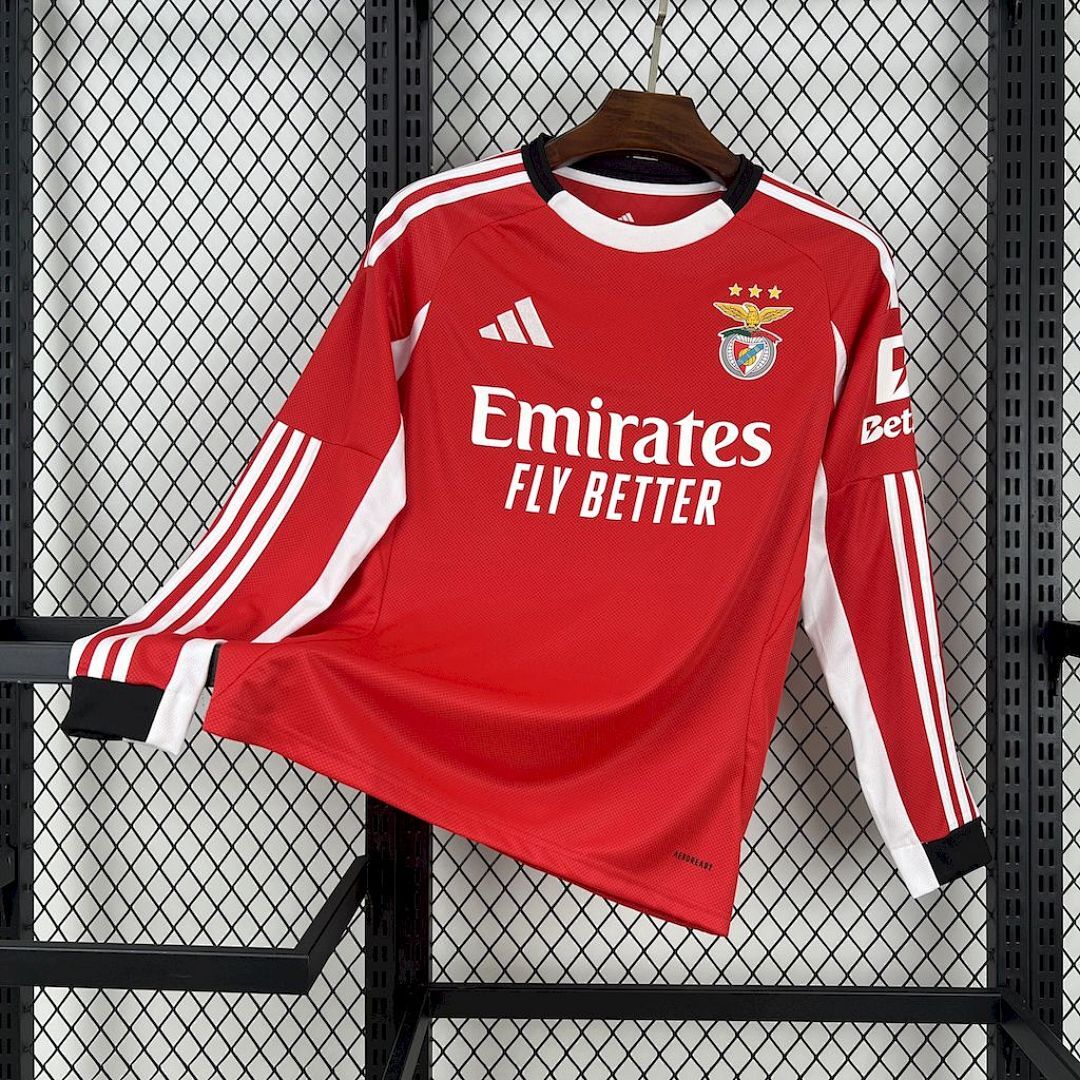 Camisa Benfica Manga Longa Home 2025/26 3