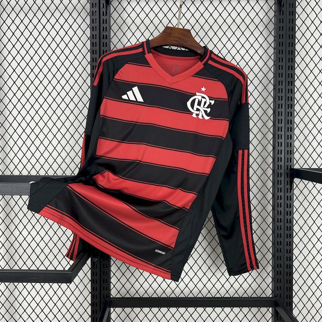 Camisa Flamengo Home 2025/26 Manga Longa 2