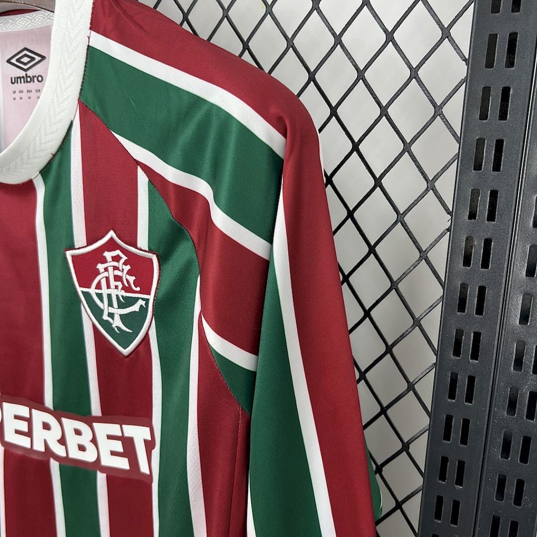 Camisa Fluminense Manga Longa Home 2025/26 3