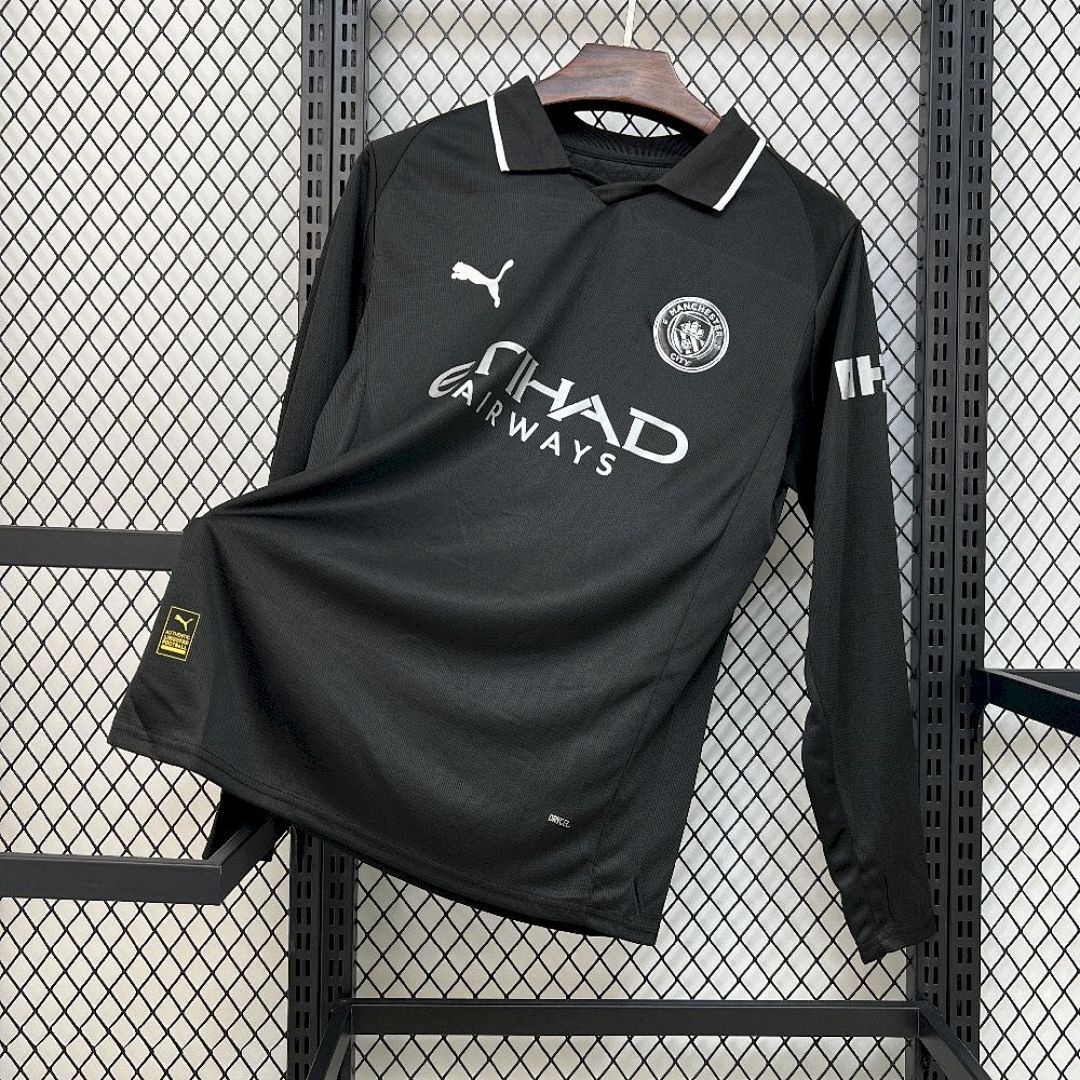 Camisa Manchester City Home 2025/26 Manga Longa 1