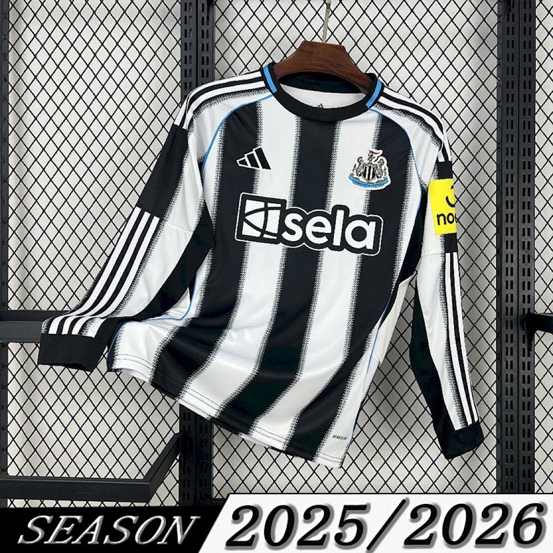 Camisa Newcastle United Manga Longa Home 2025/26 1