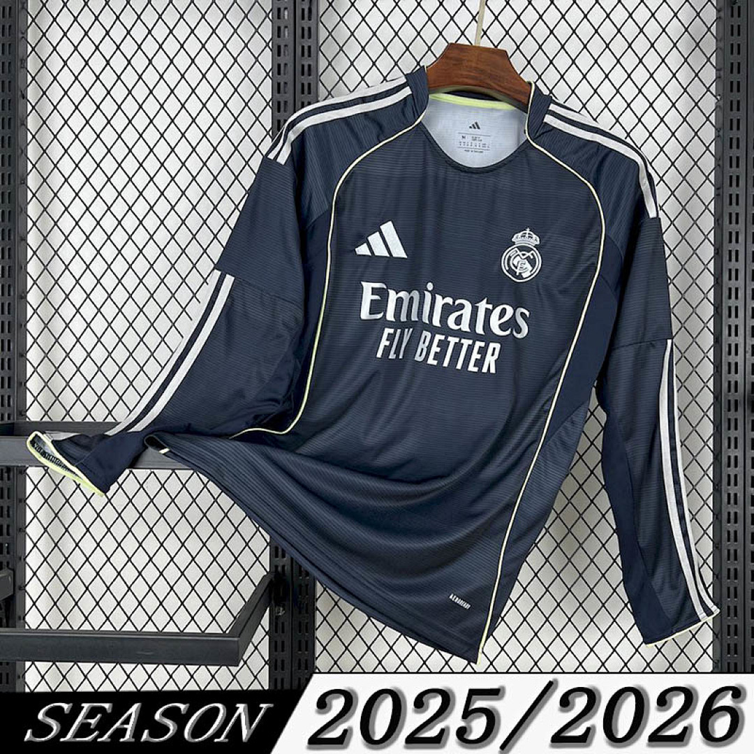 Camisa Real Madrid Manga Longa Away 2025/26 1