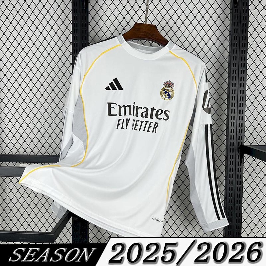 Camisa Real Madrid Manga Longa Home 2025/26 1